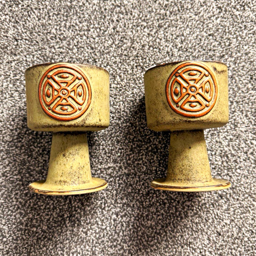 Pair vintage tremar pottery - vintage,