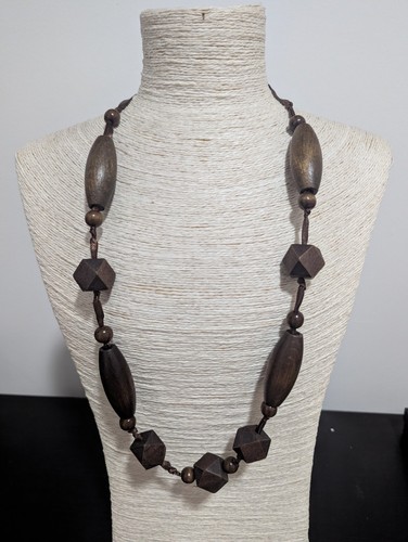 Vintage chunky dark wood - chunky,