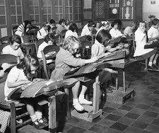 Belgian Youngsters Learn Lace