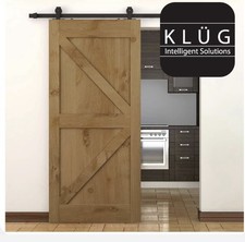 Klug Barn Strap Sliding Door Gear Kit - Face Mounted - 2m Track