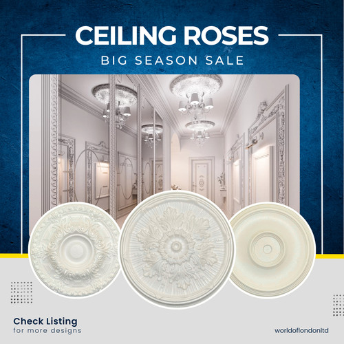 Ceiling rose polystyrene - ceiling,