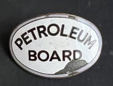 PETROLEUM BOARD VINTAGE ENAMEL POOL PETROL ATTENDANT TANKER DRIVER CAP BADGE WAR