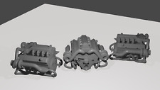 1/16 Twin turbo V8 engine for diorama or diecast UNPAINTED
