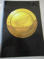 Honda Motorcycles 50th Anniversary sales brochure, RVF750R RC45 , NSR500V etc