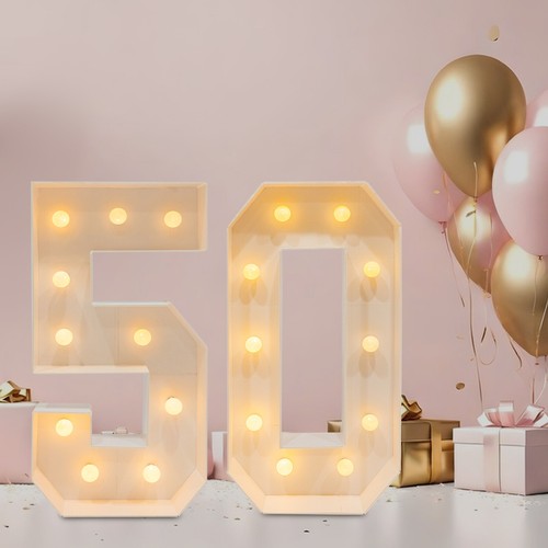 40in marquee light numbers - light,