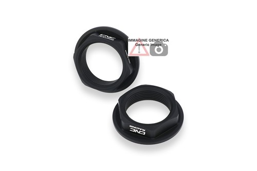 Rear wheel axle nuts - , black