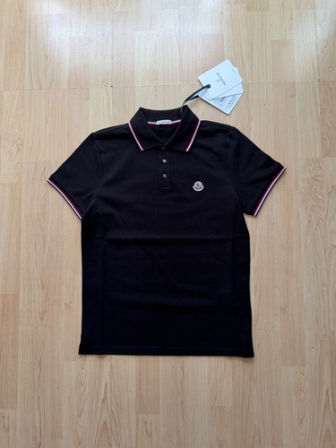 Moncler logo patch polo - moncler, t