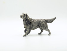 Sterling Silver Golden Retriver Dog Figurine Fully Hallmarked Mappin And Webb