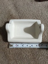 Vintage Ceramic Toilet Paper Holder White Recess Wall Mount Tile(No Paper Holder
