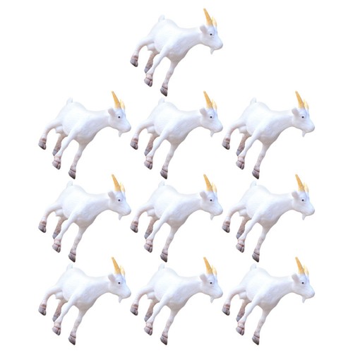 10pcs colorful pvc - mini, goat