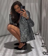 ZARA BLACK SILVER SEQUINNED