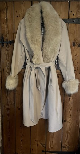 Stunning light beige faux - beige,