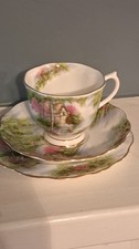 Gorgeous Royal Albert The Old Mill Bone China Tea Trio Vgc
