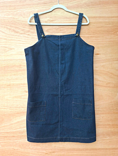 Red herring blue denim square - herring,