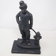FLAME HOMEWARE CHARLIE CHAPLIN THE LITTLE TRAMP RESIN BLACK BRONZE EFFECT FIGURE