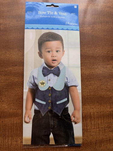 Birthday boy bow tie vest - birthday,