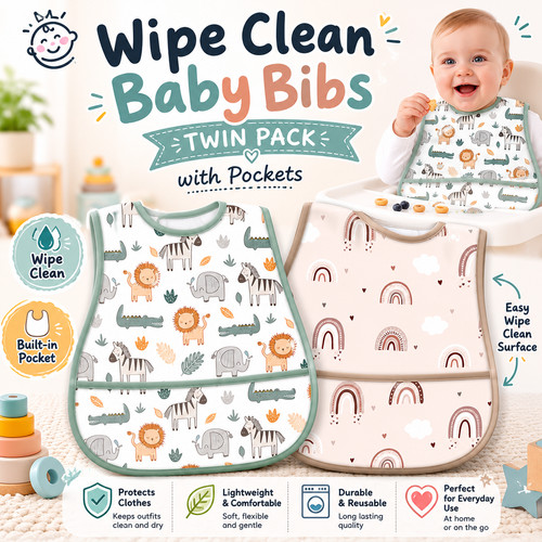 Twin pack wipe - pack, clean