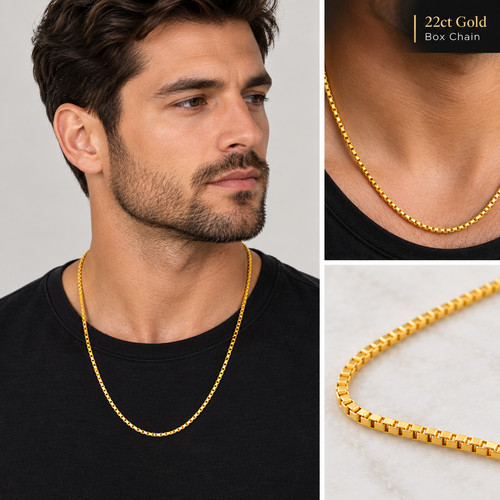 Gold box chain 16 - 22,