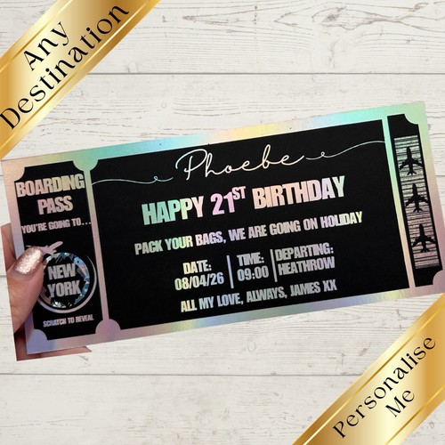 Personalised boarding pass - personalised,