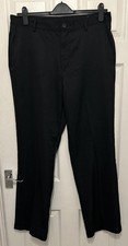 Adidas Mens Climalite Black Golf Trousers  36x32 Excellent Condition.