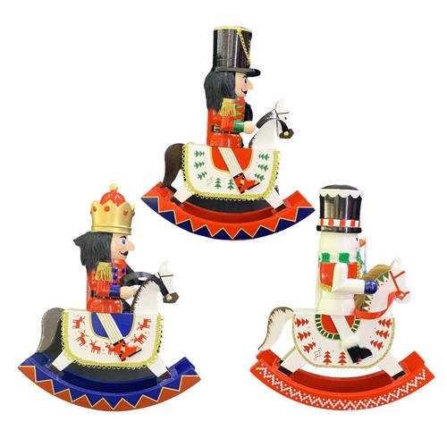Wooden nutcracker figure - wooden,