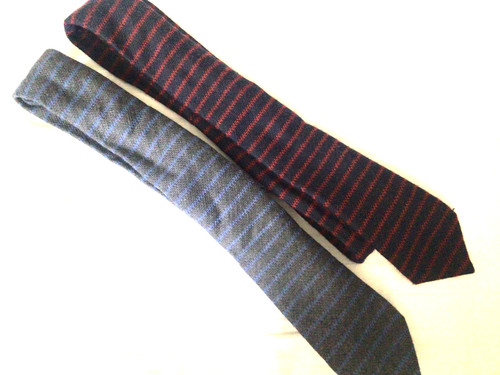 Italian wool striped ties