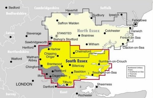 Ordnance survey south essex - ordnance,