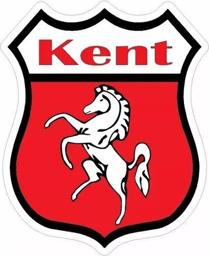 Kent shield flag stickers - 3, x