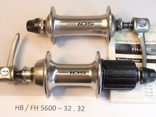 Shimano 105  HB/FH 5600 - 32.32 / 10 Speed Freehubs - NOS bicycle