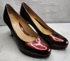 Womens Clarks Softwear Anika Kendra Court Shoes Wine Patent Leather UK 7D (SH36)