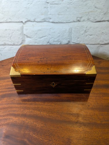 Antique brass bound - brass, inlaid