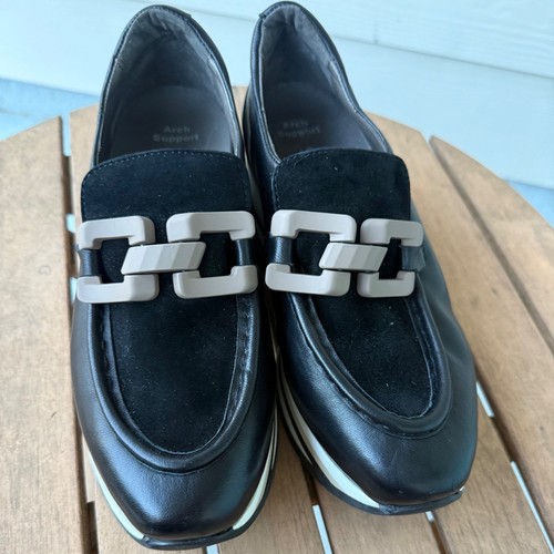 Softwaves women black leather - black,