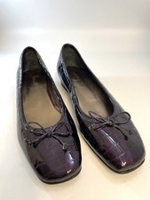 John Lewis 'Winnie' Purple Croc Shoes - Ladies - UK Size 7