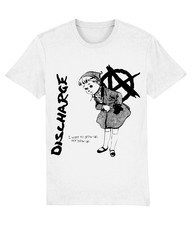 Discharge Tee - British 70's Hardcore Crust Punk D-Beat - X-Large - White