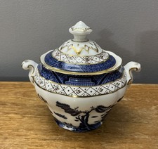 1x Royal Doulton Real Old Willow - Sugar Bowl Lidded VGC  