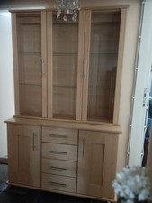 Large Beech Wall Cabinet