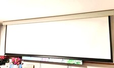 Cinema White 180" projection screen, remote control