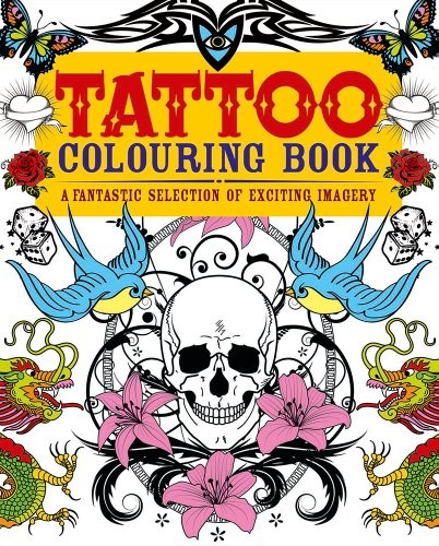 Tattoo colouring book a - colouring,