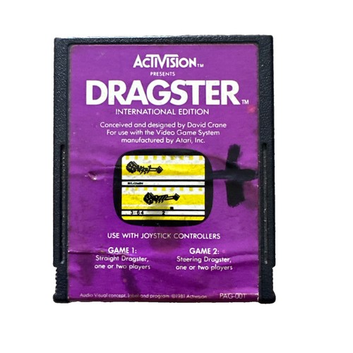 Dragster atari 2600 - atari, cartridge