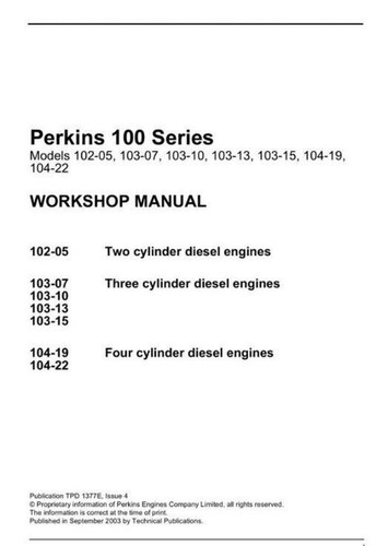 Perkins 100 series - 100,