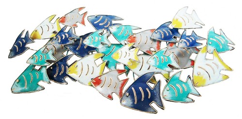 Metal wall art multicolored - -,