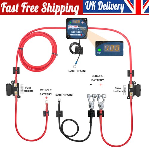 Split charge relay 12v 140a - split,