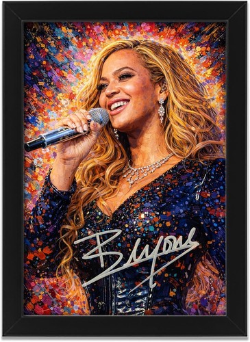 Beyonce signed poster print - beyonce,