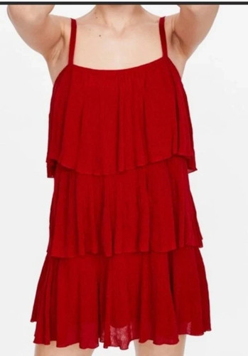 Zara fabulous red layered - zara,
