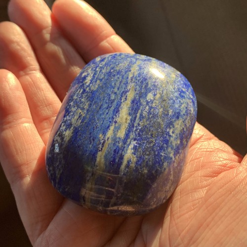 Lapis lazuli palm stone - lapis,