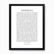 Desiderata (white tone) Art