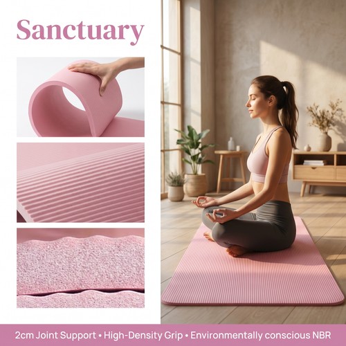Extra thick 20mm yoga mat - yoga,