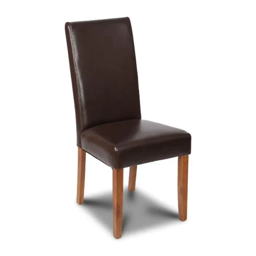 Brown barcelona leather - leather, dining