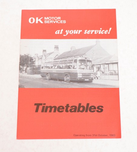 Bus coach timetable leaflet - coach,