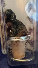 New in Box Black Cocker Spaniel 3" Tall Bottle Stopper